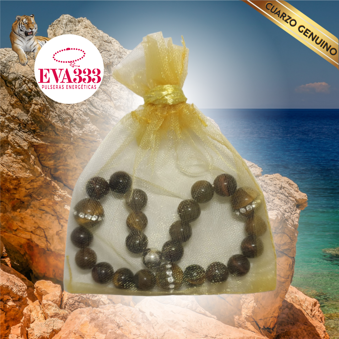 Pulsera Cuarzo Ojo de Tigre N° 8-9