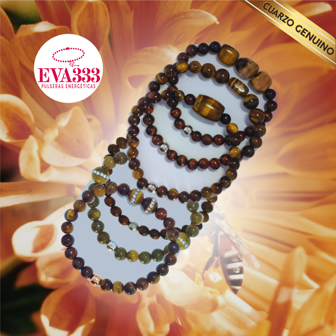 Pulsera Cuarzo Ojo de Tigre N° 8-9