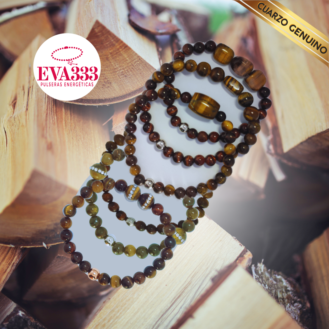 Pulsera Cuarzo Ojo de Tigre N° 8-9