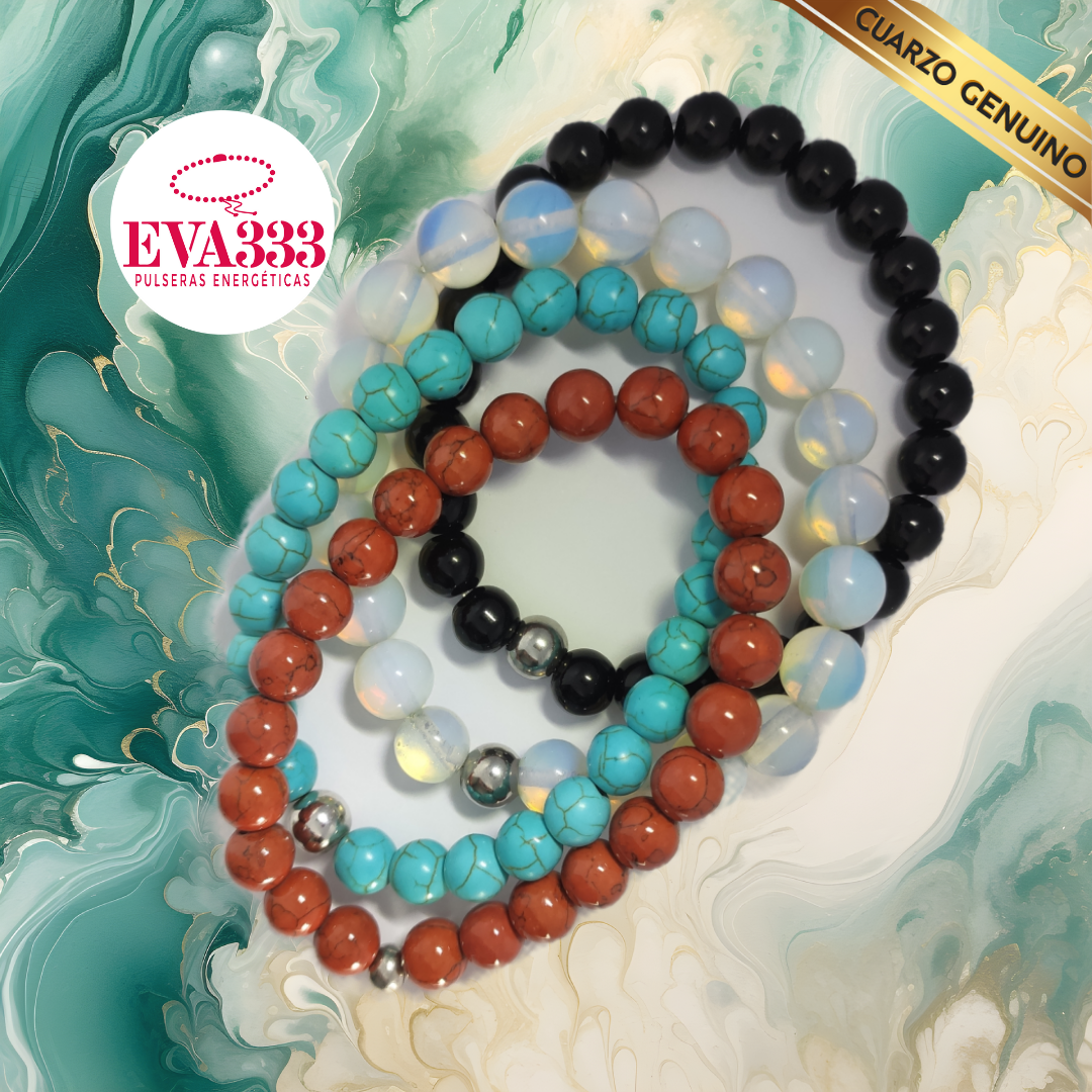 Pulsera Cuarzo Jaspe Verde N° 8-10