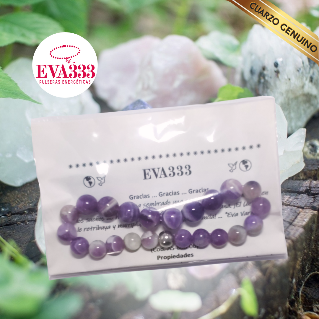 Pulsera Cuarzo Amatista N° 8-10