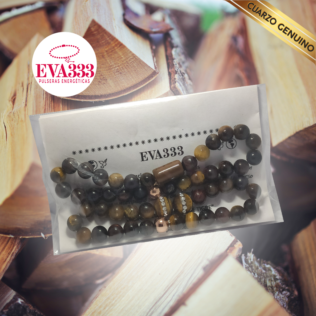 Pulsera Cuarzo Ojo de Tigre N° 8-9