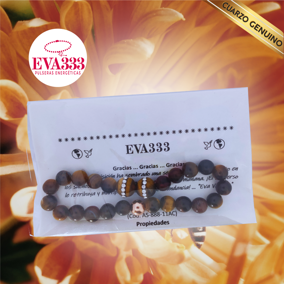 Pulsera Cuarzo Ojo de Tigre N° 8-9