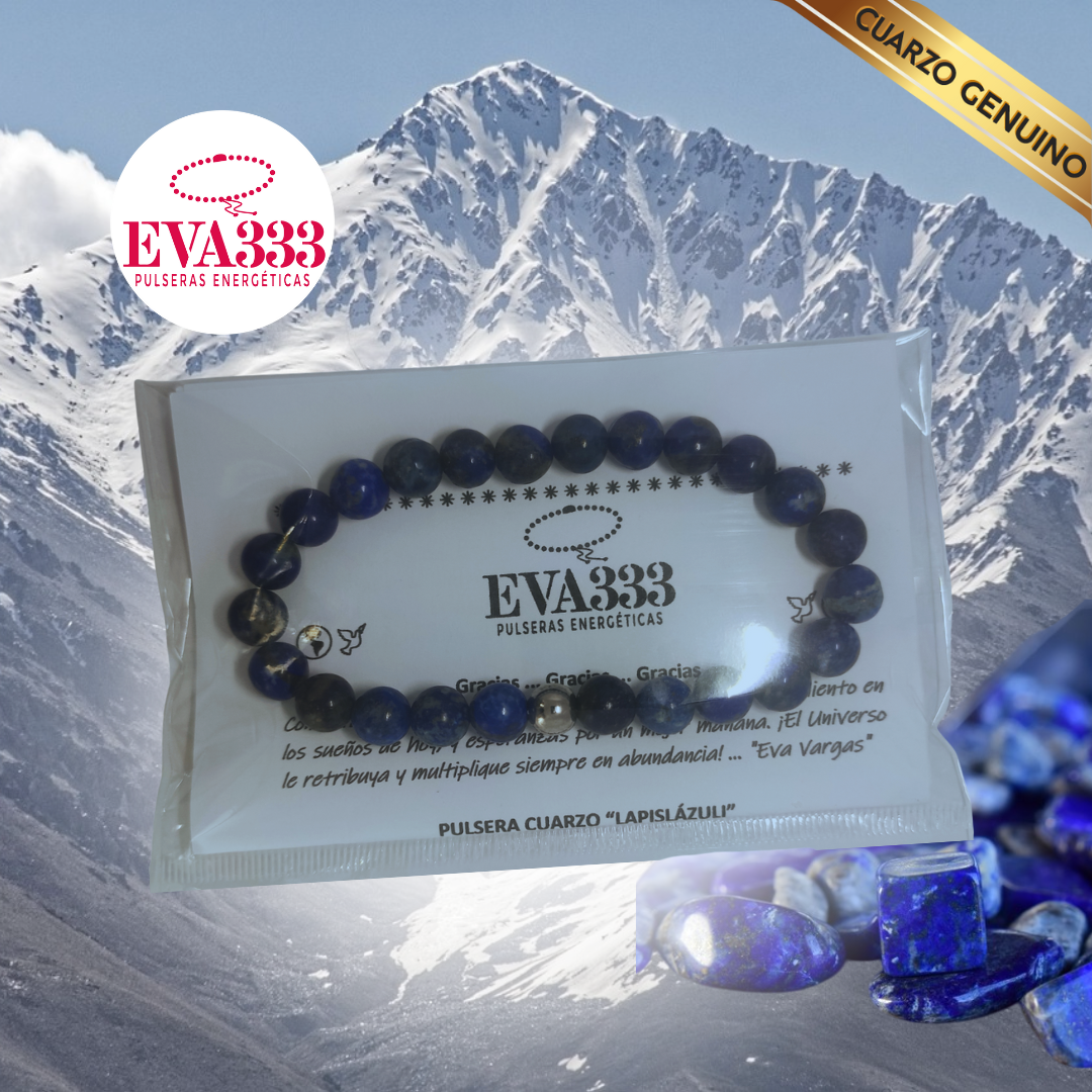 Pulsera Cuarzo Lapislázuli Azul N° 8