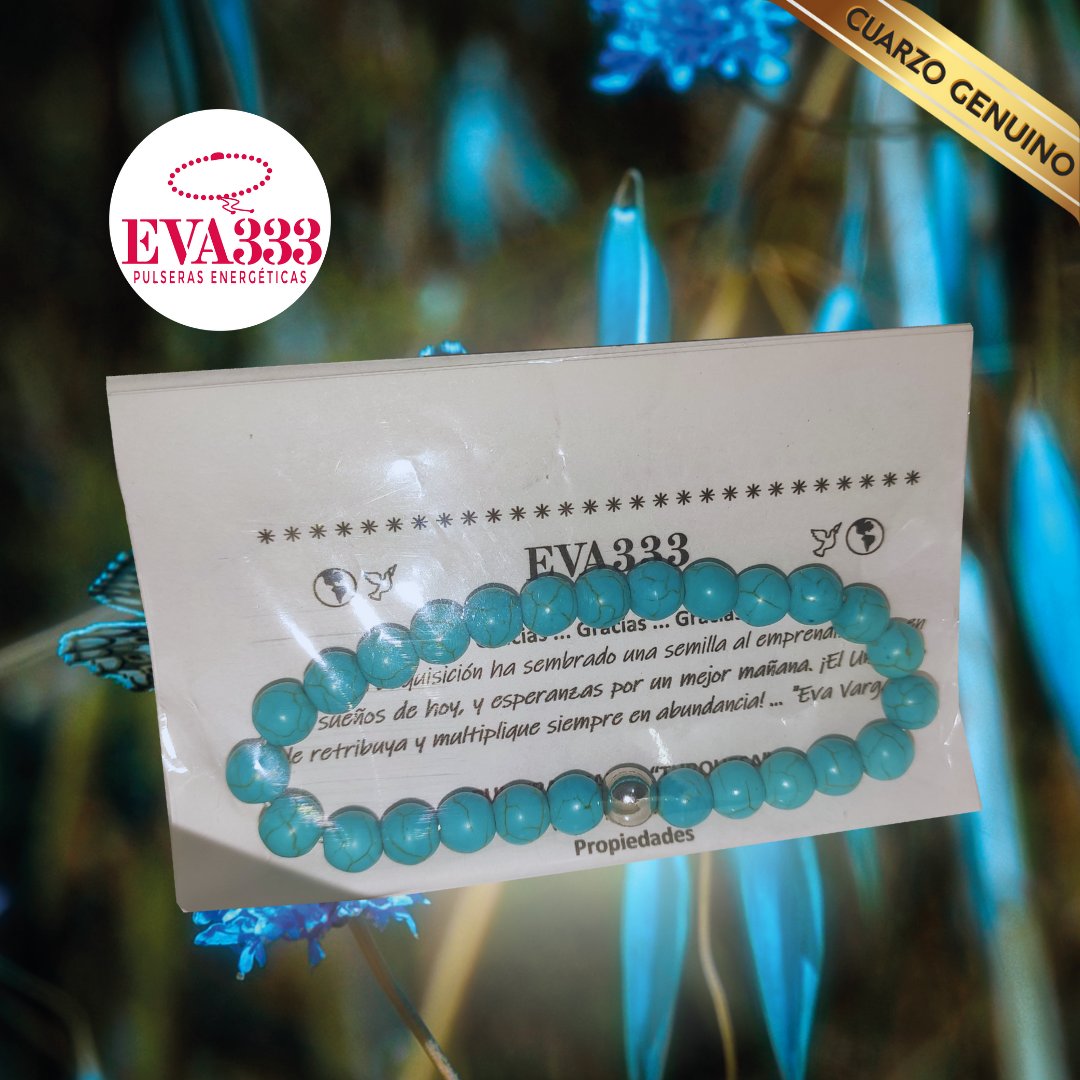 Pulsera Cuarzo Turquesa N° 6