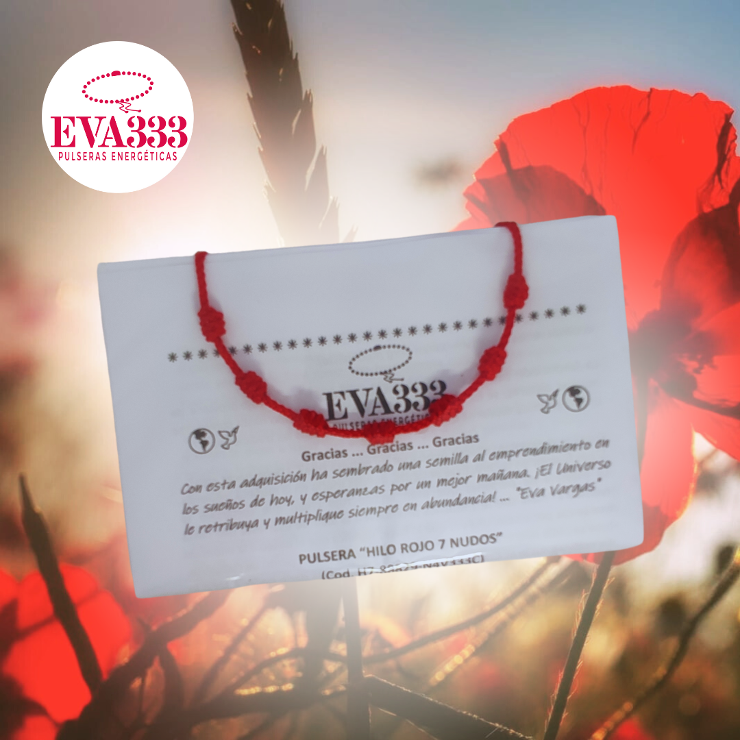 Pulsera Hilo Rojo 7 Nudos (Sencillo)