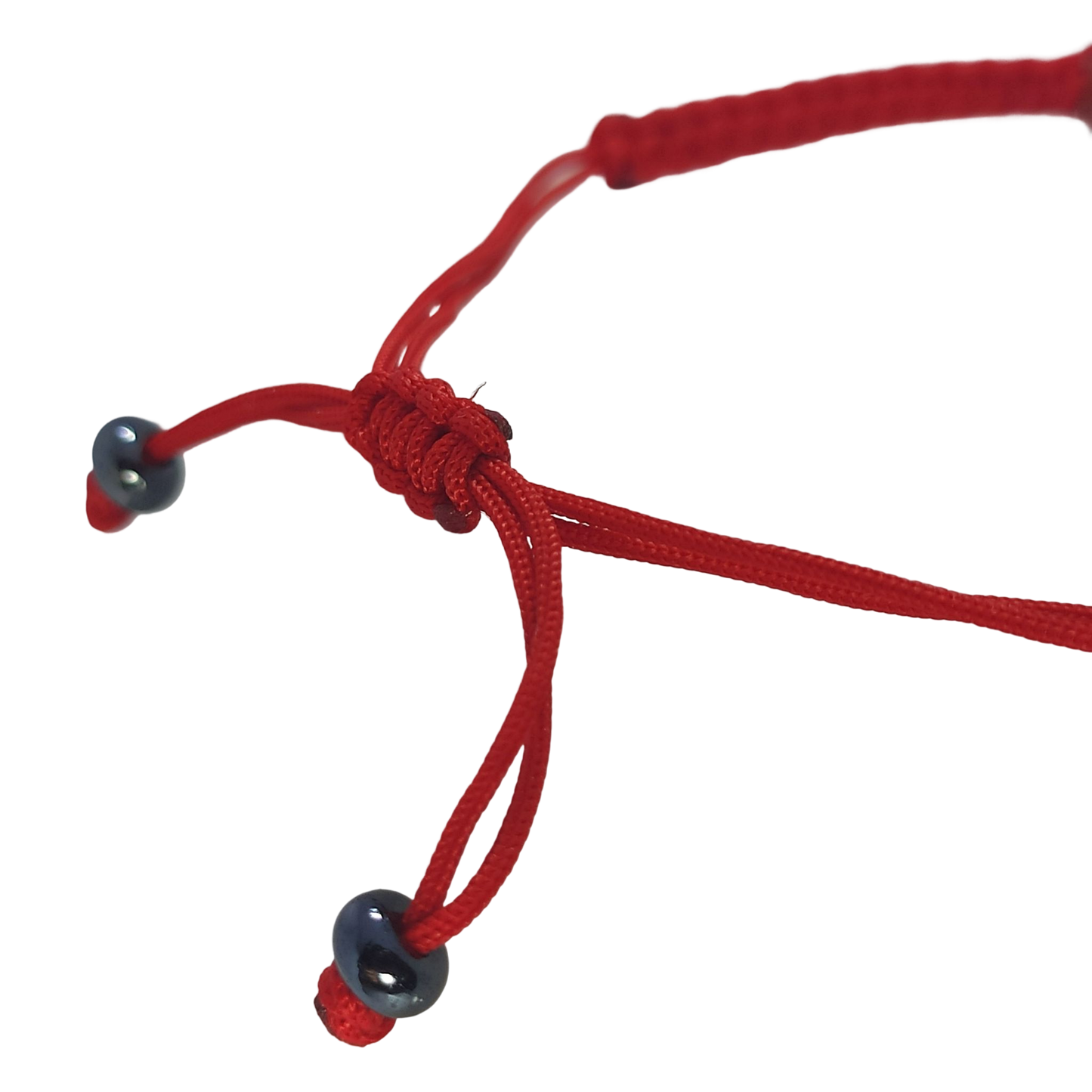 Pulsera Ojo Turco Rojo con Hilo Rojo Tejido