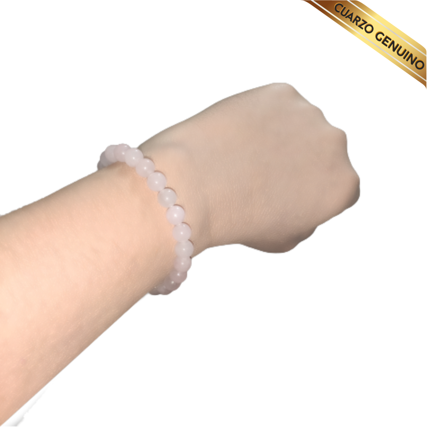 Pulsera Cuarzo Rosa N° 8