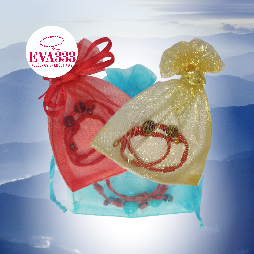 Pulsera Hilo Rojo 7 Nudos Sencillo 2 Cuarzo Lapislázuli