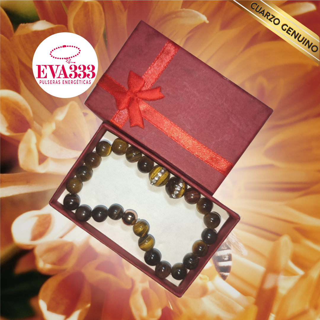 Pulsera Cuarzo Ojo de Tigre N° 8-9