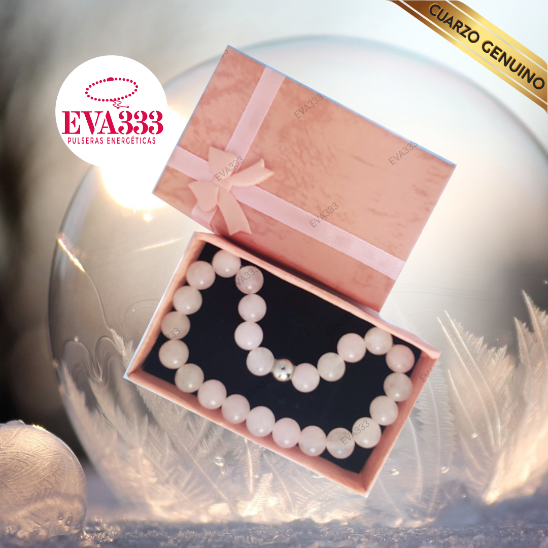 Pulsera Cuarzo Rosa N° 8