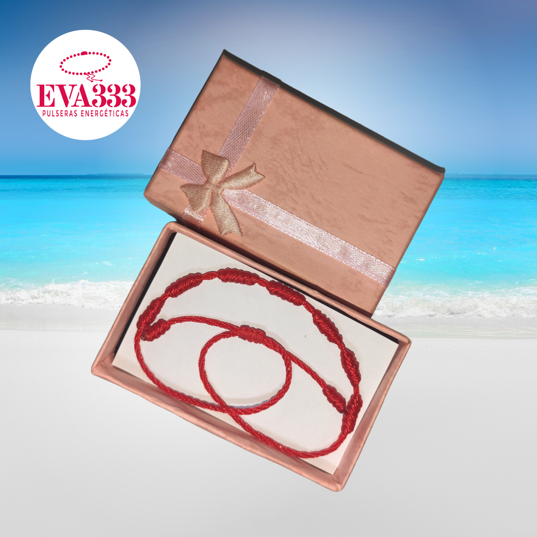 Pulsera Hilo Rojo 7 Nudos (7 Vueltas)