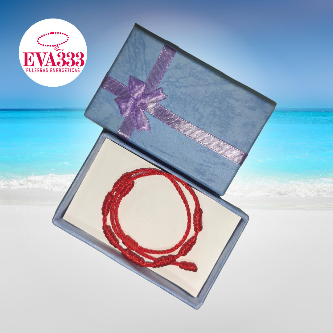 Pulsera Hilo Rojo 7 Nudos (7 Vueltas)