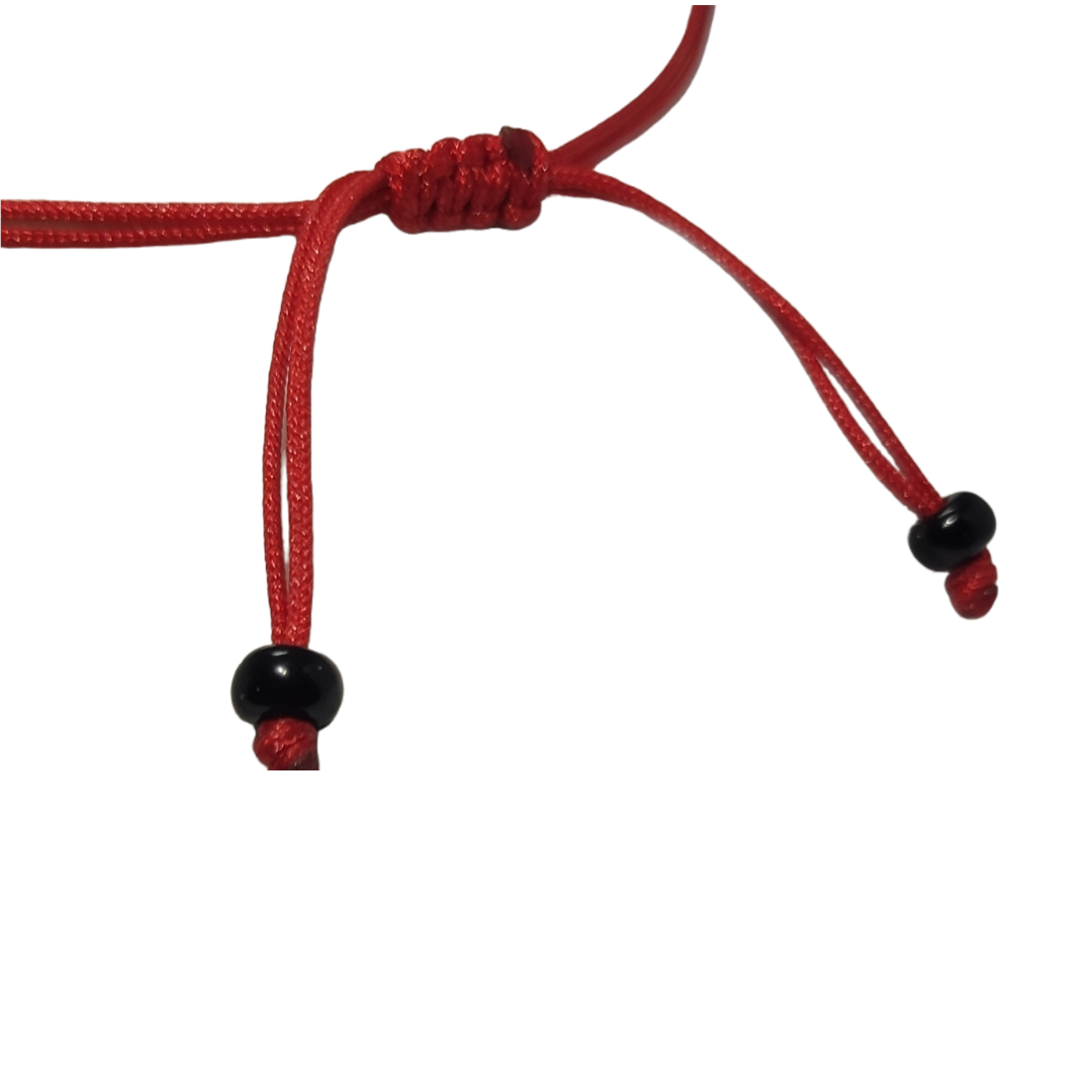 Pulsera Cuarzos 7 Chakras con Hilo Rojo Tejido | N° 8 Caballero