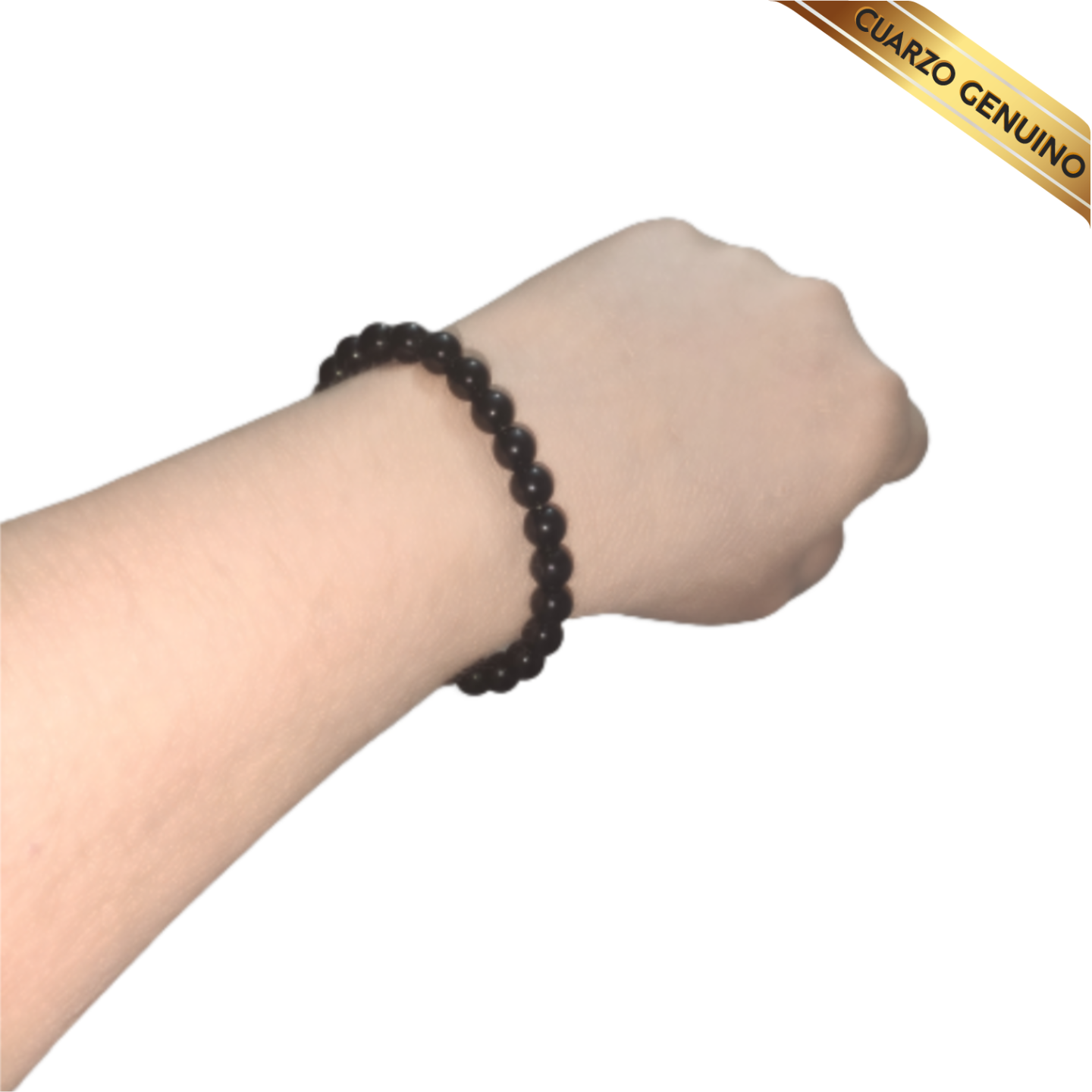 Pulsera Cuarzo Obsidiana Negra N° 8