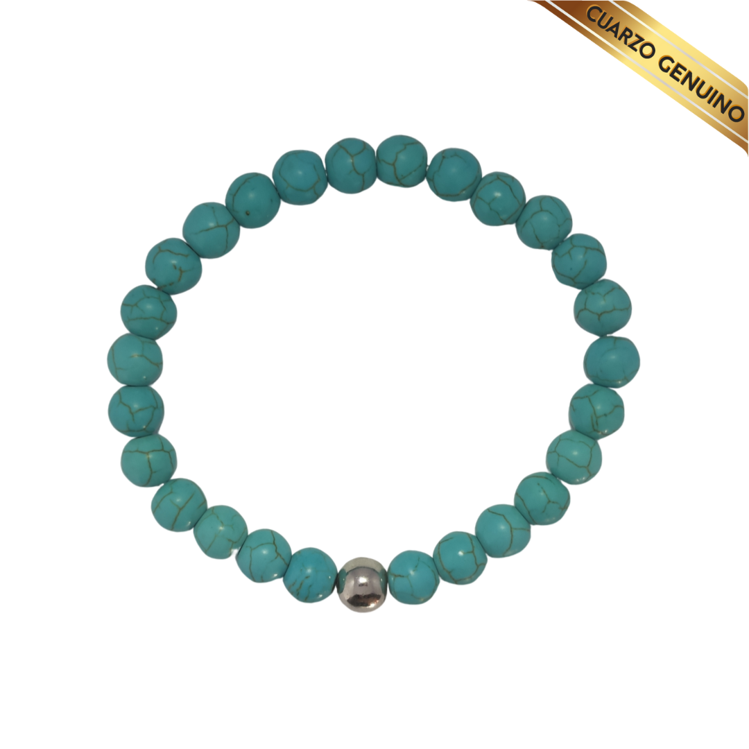 Pulsera Cuarzo Turquesa N° 6