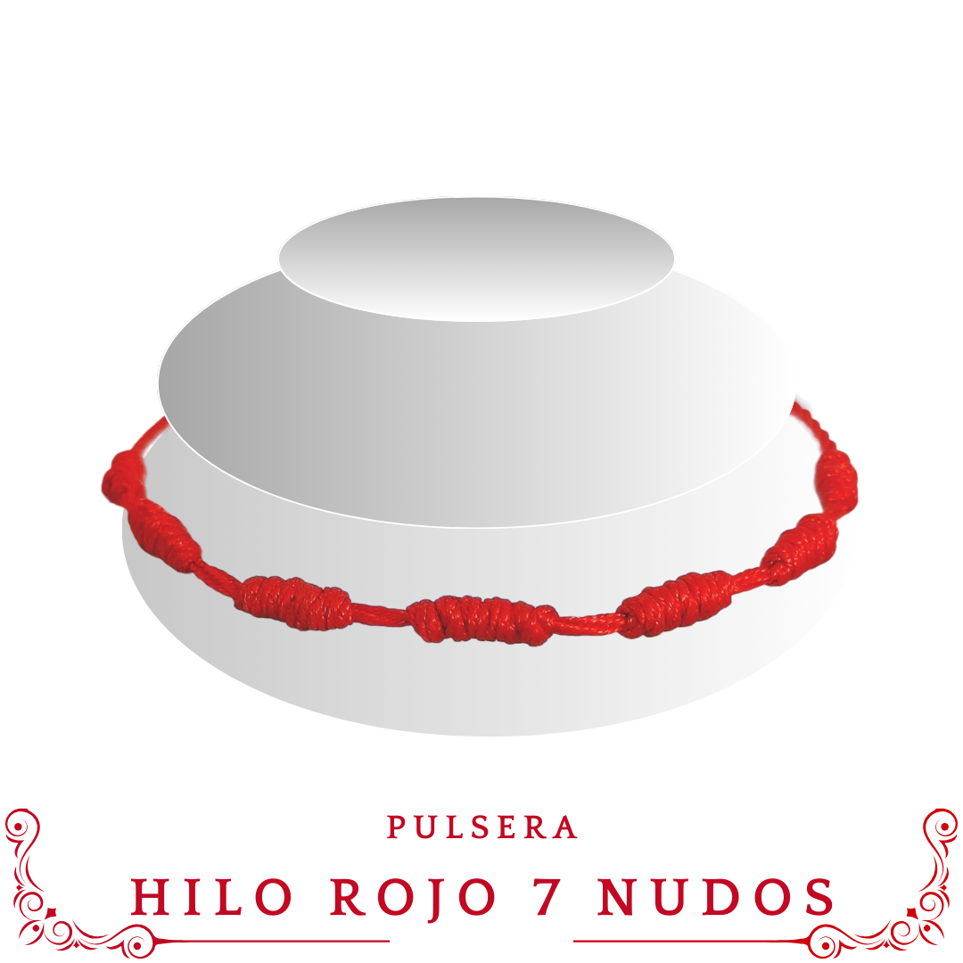 Colección Pulsera Hilo Rojo 7 Nudos