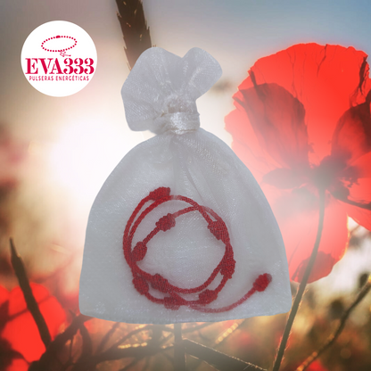 Pulsera Hilo Rojo 7 Nudos (Sencillo)