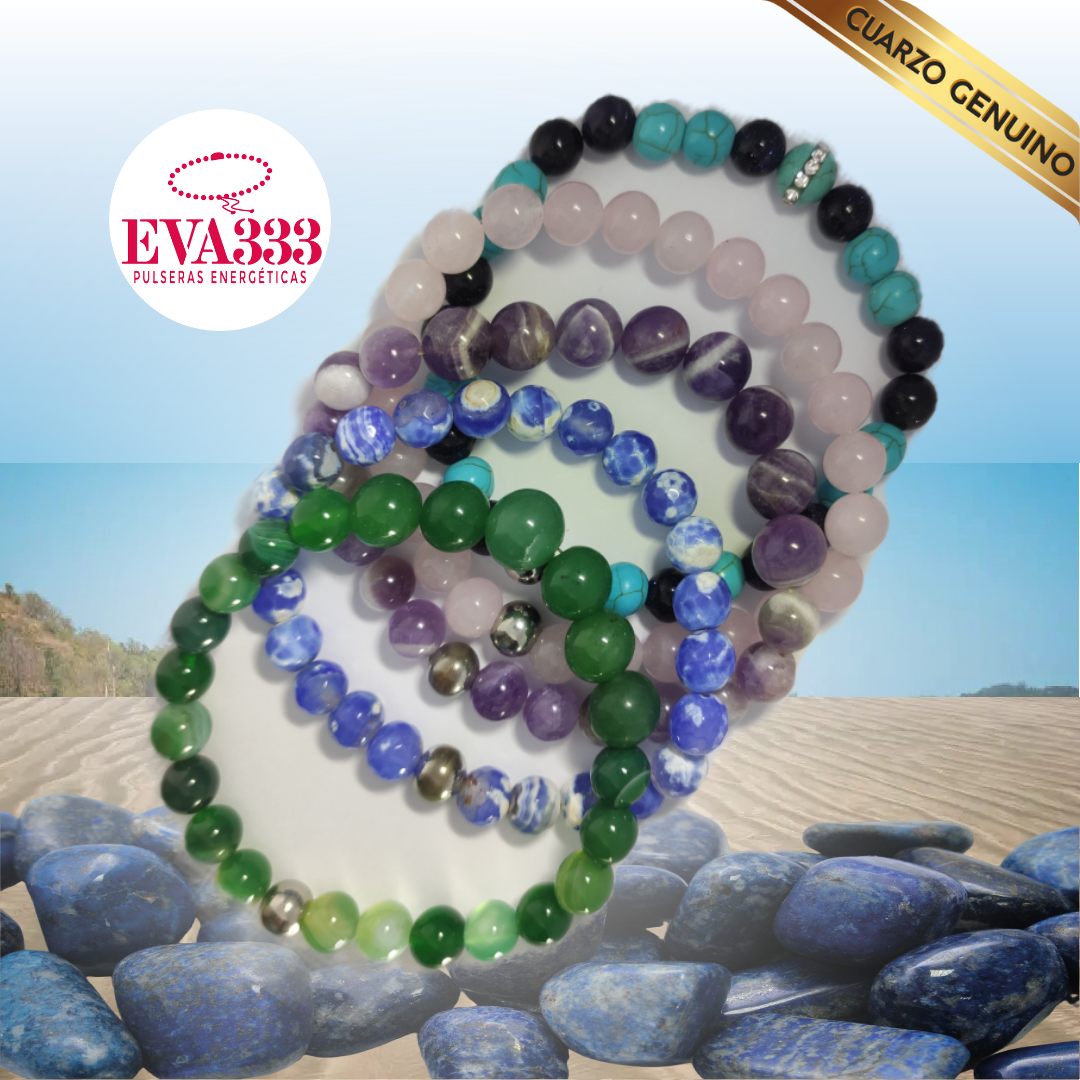 Pulsera Cuarzo Lapislázuli N° 8