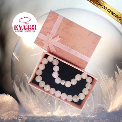 Pulsera Cuarzo Rosa N° 8