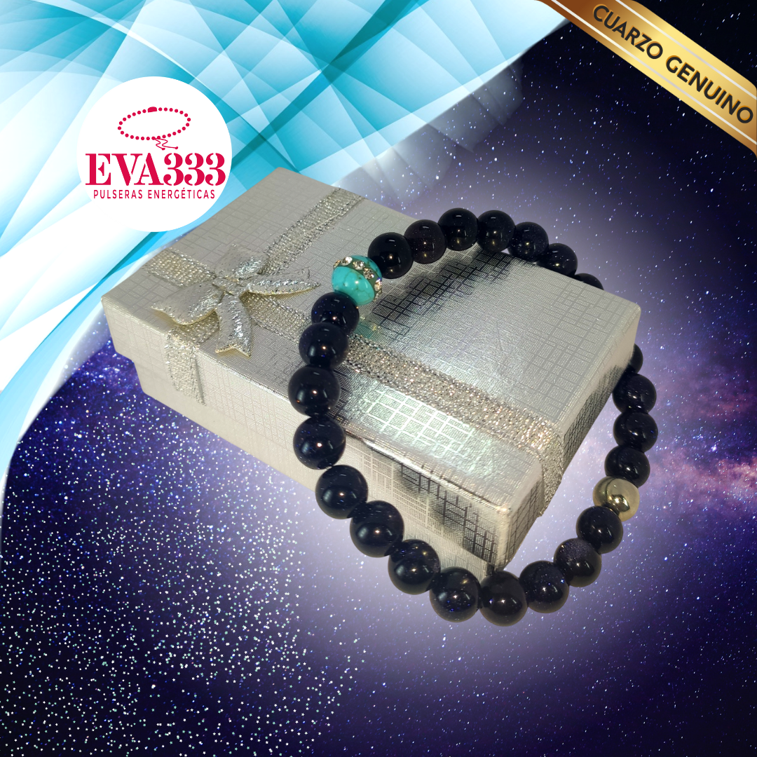 Pulsera Cuarzo Aventurina y Turquesa N° 8-9