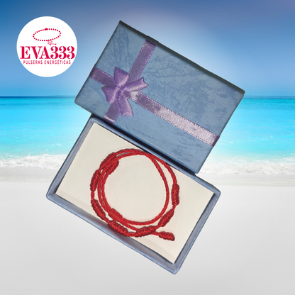 Pulsera Hilo Rojo 7 Nudos (7 Vueltas)