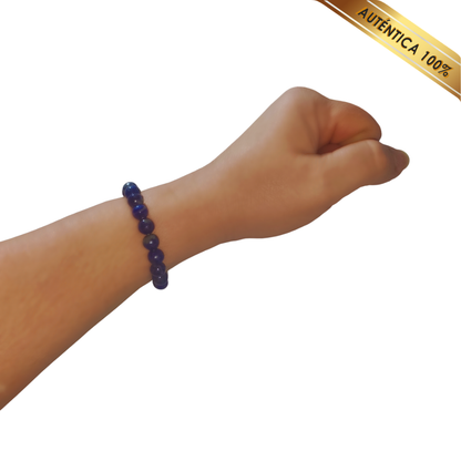A- Pulsera Piedra Lapislázuli Azul N° 8