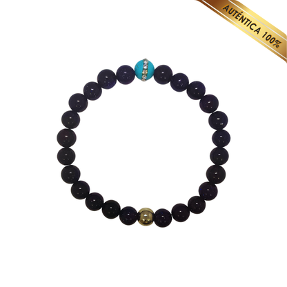 Pulsera Cuarzo Aventurina y Turquesa N° 8-9