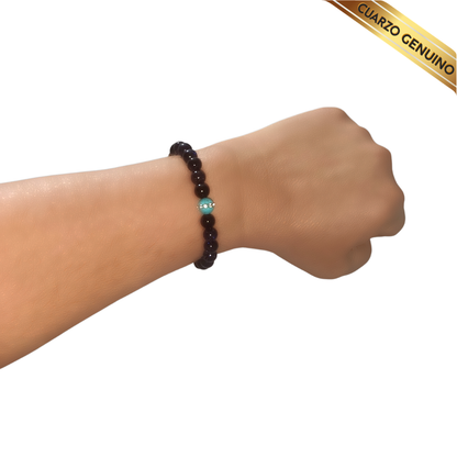Pulsera Cuarzo Aventurina y Turquesa N° 8-9
