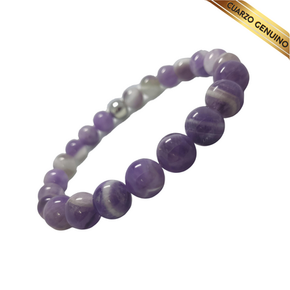 Pulsera Cuarzo Amatista N° 8-10