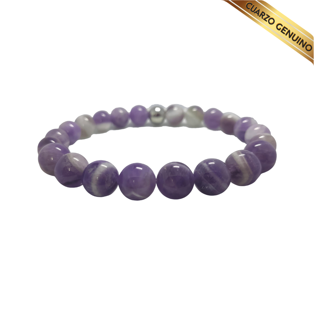 Pulsera Cuarzo Amatista N° 8-10