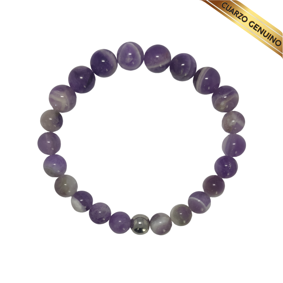 Pulsera Cuarzo Amatista N° 8-10