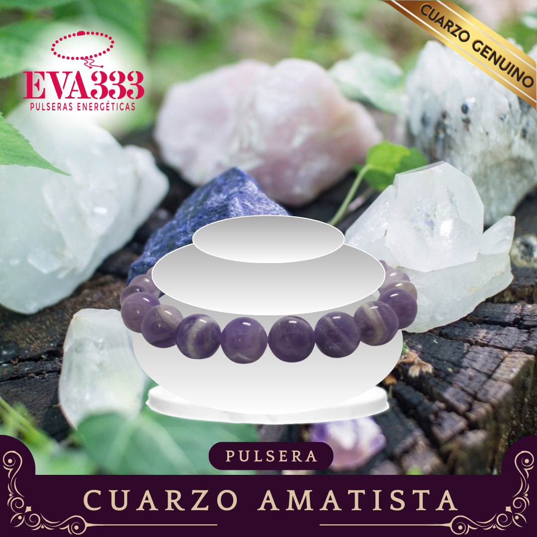 Pulsera Cuarzo Amatista N° 8-10