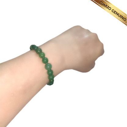 Pulsera Cuarzo Jaspe Verde N° 8-10