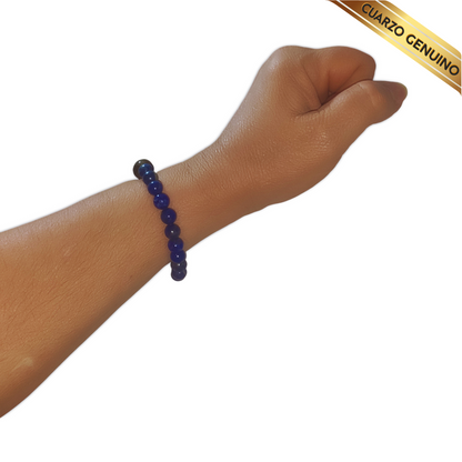 Pulsera Cuarzo Lapislázuli y Obsidiana N° 8-12
