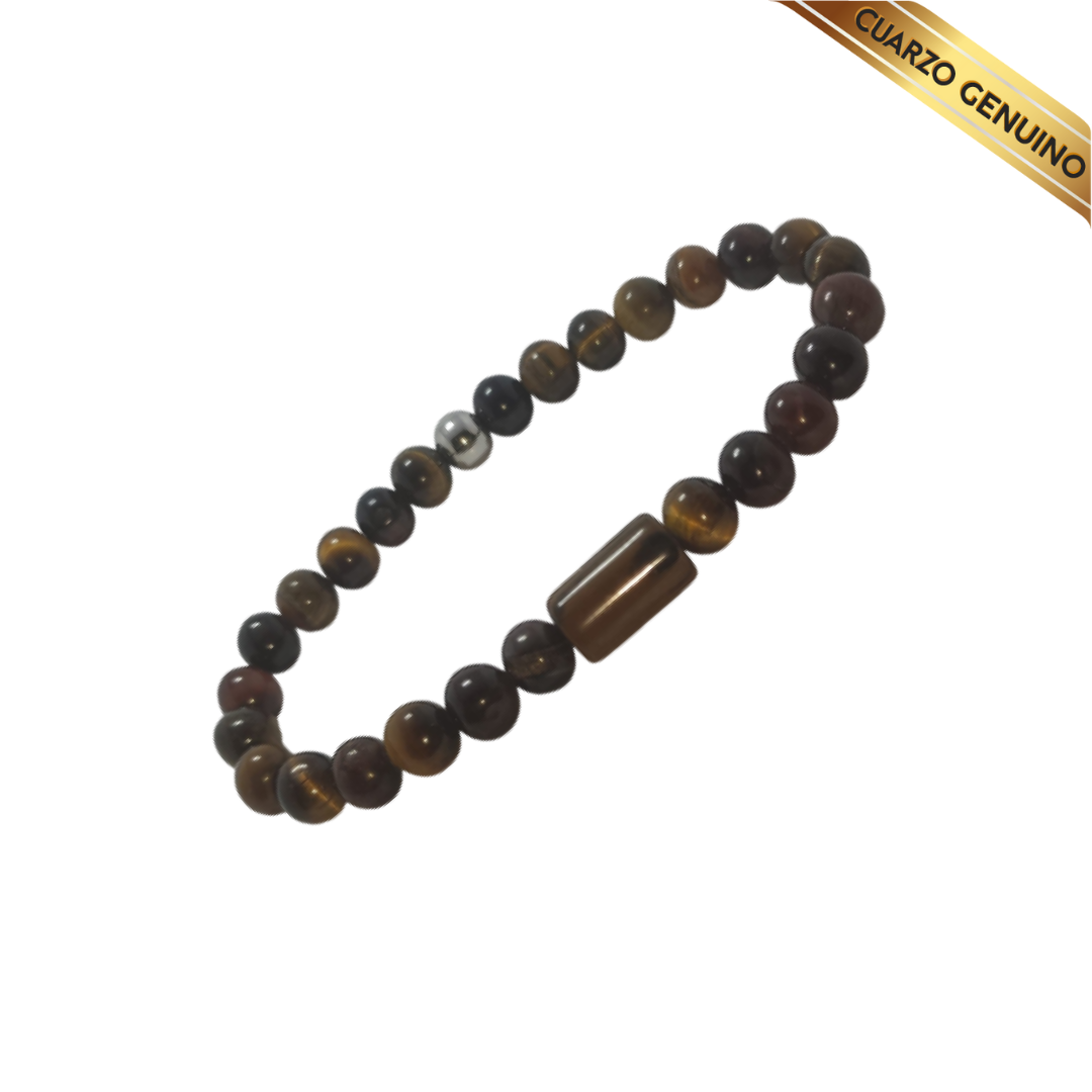 Pulsera Cuarzo Ojo de Tigre N° 8