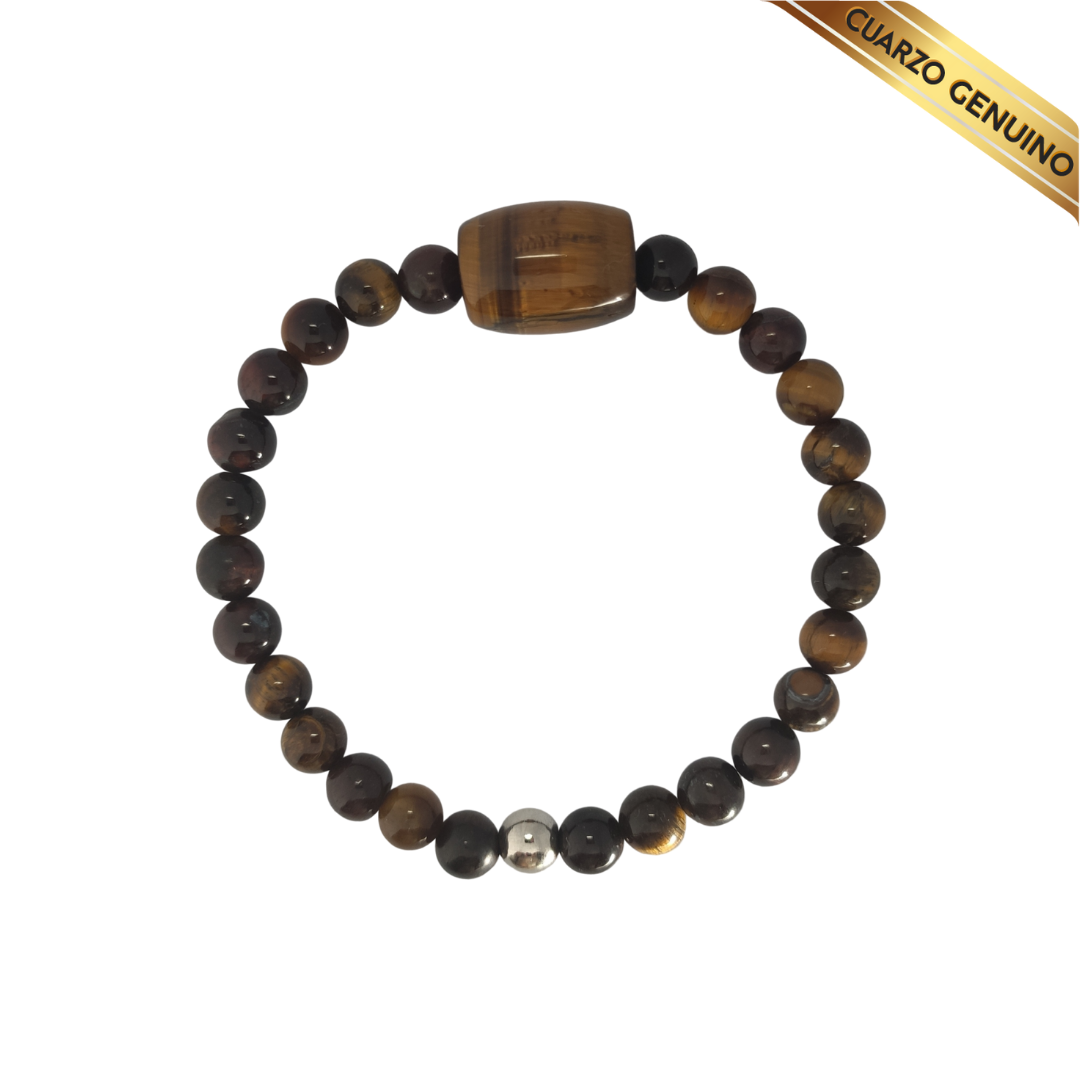 Pulsera Cuarzo Ojo de Tigre N° 8