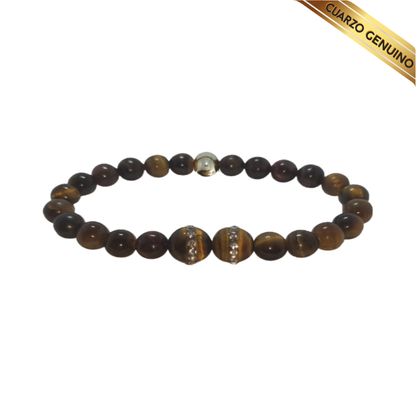 Pulsera Cuarzo Ojo de Tigre N° 8-9