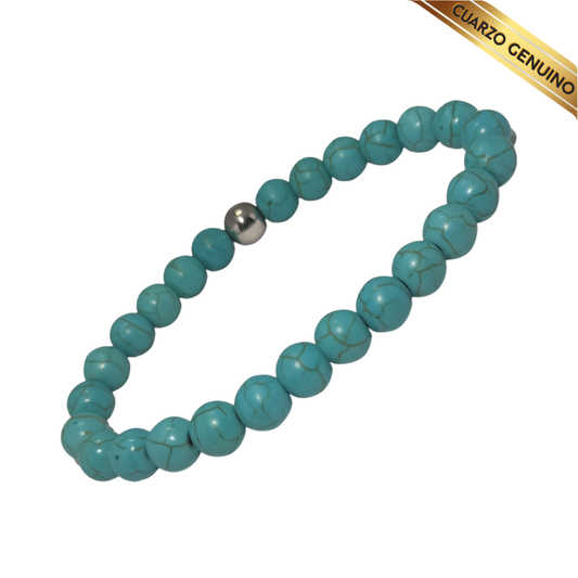 Pulsera Cuarzo Turquesa N° 6