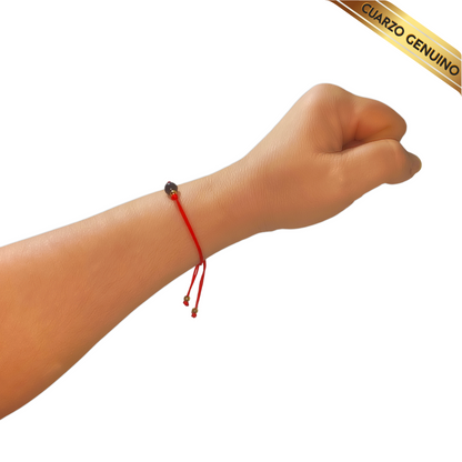 Pulsera Hilo Rojo Liso 1 Cuarzo Aventurina Azul