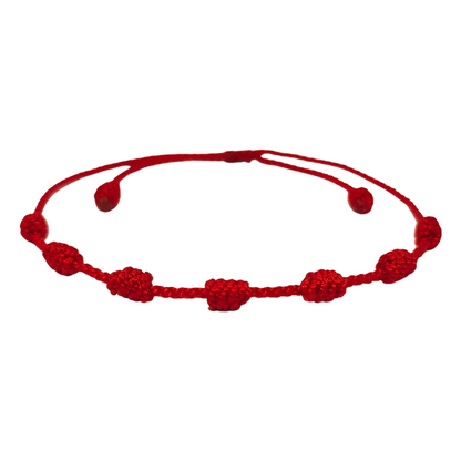 Pulsera Hilo Rojo 7 Nudos (Sencillo)
