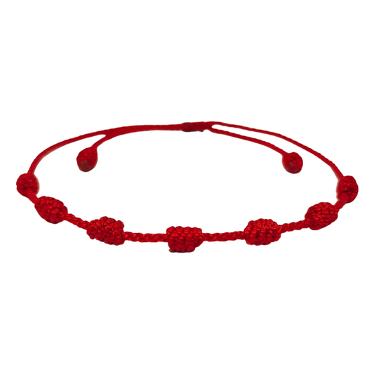 Pulsera Hilo Rojo 7 Nudos (Sencillo)