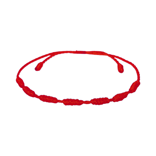 Pulsera Hilo Rojo 7 Nudos (7 Vueltas)