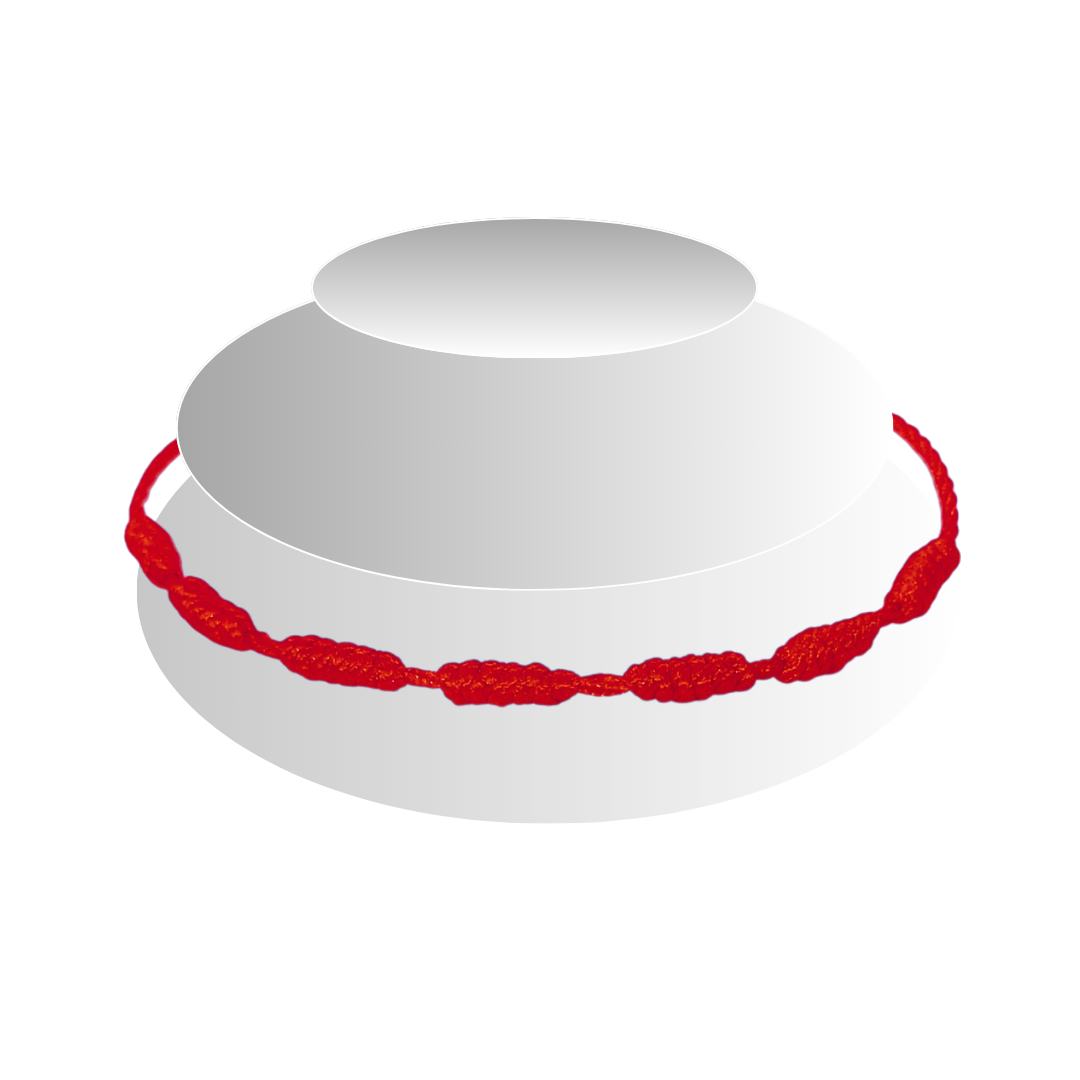 Pulsera Hilo Rojo 7 Nudos (7 Vueltas)