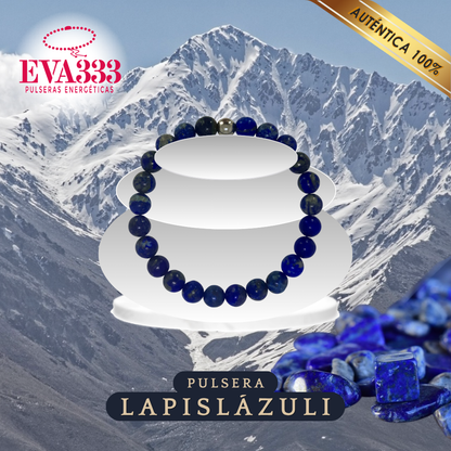 A- Pulsera Piedra Lapislázuli Azul N° 8