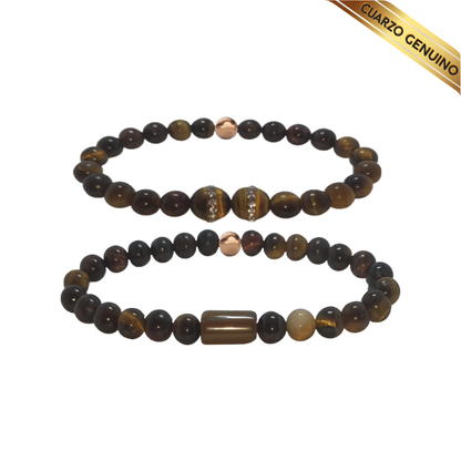 Pulsera Cuarzo Ojo de Tigre N° 8-9