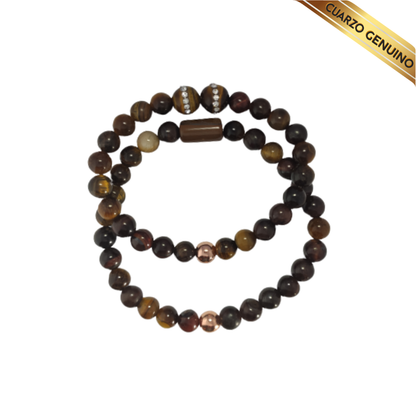 Pulsera Cuarzo Ojo de Tigre N° 8-9