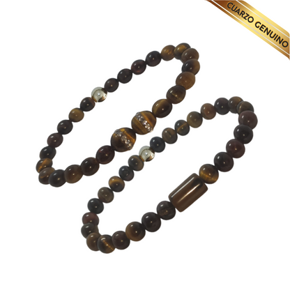 Pulsera Cuarzo Ojo de Tigre N° 8-9