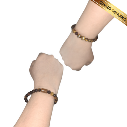 Pulsera Cuarzo Ojo de Tigre N° 8-9
